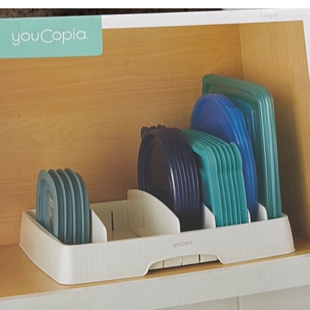 YouCopia White Storage Organizer with 5 dividers